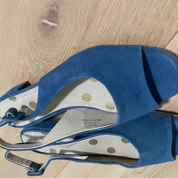 Boden Blue Suede Open-Toe Women's Shoes size 37 / 6.5 - Picture 13 of 13